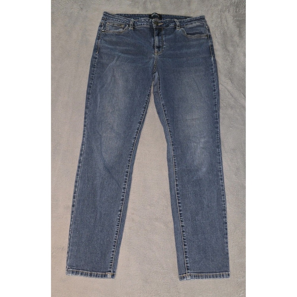 Buffalo‎ David Bitton Women's 10/30 Pursuit Skinny Jeans Blue Mid-Rise Stretch